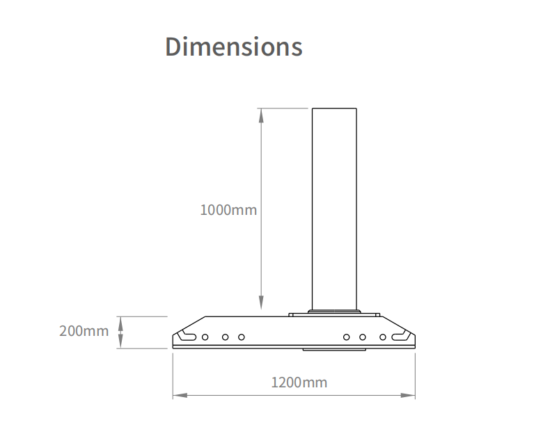 Shallow Mounted Fixed Bollards